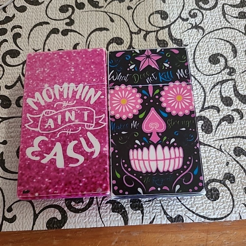 Set of Two Hard Cigarette Boxes